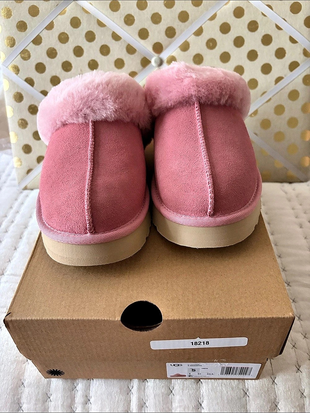 UGG Coquette Slippers Pink US 5  bid girls 8 women